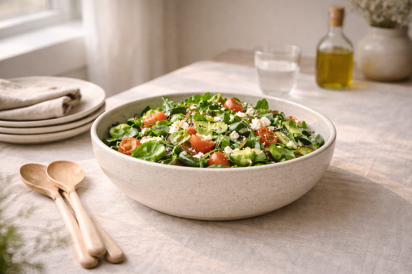 XL Handcrafted Salad Bowl - Image 2