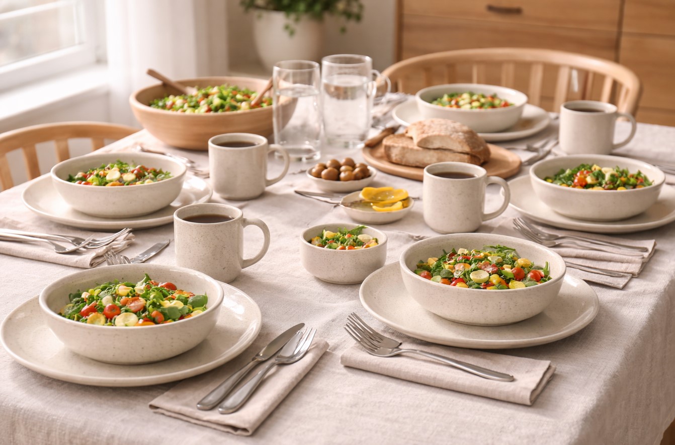 Family 24-Piece Dinner Set - Image 2