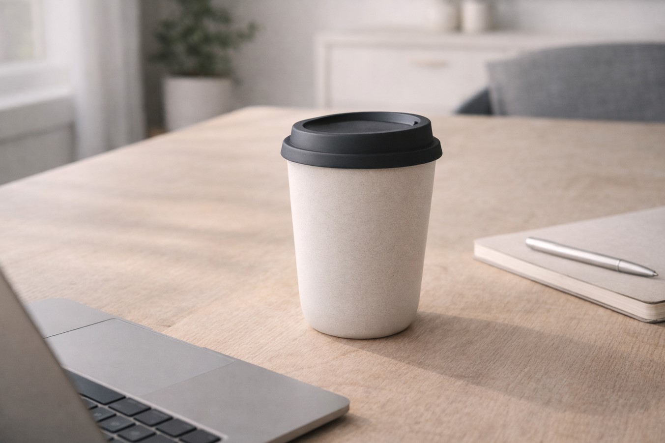 Ceramic Travel Cup with Lid - Image 2